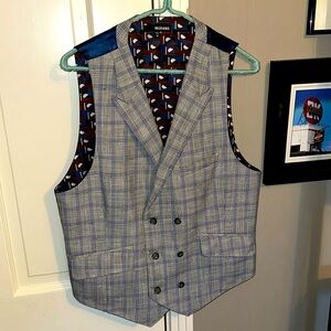 Murano Double Breasted Peak Lapels Vest Suit Seperate
